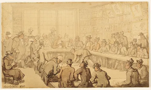 Study for Dr. Syntax at a Book Auction