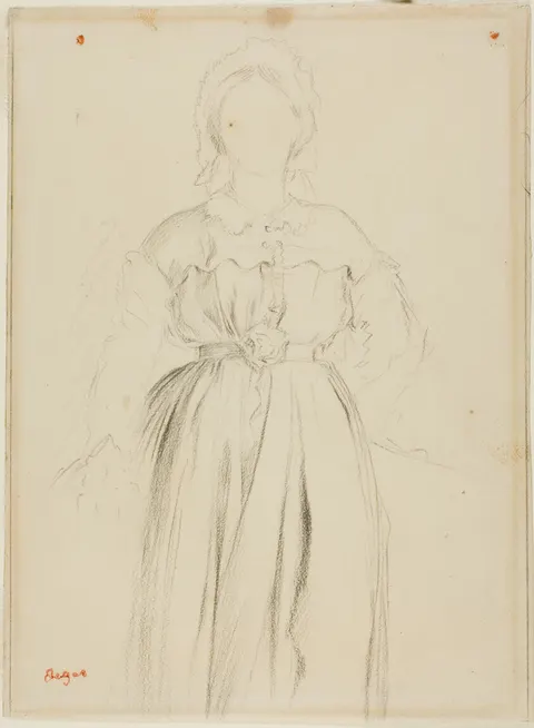 Study for a Portrait of Marguérite de Gas